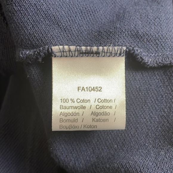 Lacoste Navy Polo- 2-button collar-slit hem-Medium/Large - Picture 7 of 12